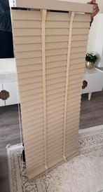 Jaloezie (190 cm x150) hout basswood 50 mm met band, Ophalen, Zo goed als nieuw, Beige, 150 tot 200 cm