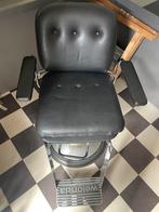 Vintage Kappersstoel Zwart, Huis en Inrichting, Stoelen, Ophalen, Gebruikt, Zwart, Eén