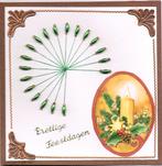 kerstkaart met kralen, Ophalen of Verzenden, Nieuw, Kerst