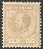 Suriname NVPH nr 6 ongebruikt Koning Willem III 1873, Postzegels en Munten, Postzegels | Suriname, Verzenden, Postfris