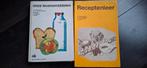 2 Vintage voedingsleer /  receptenleer kookboek, Boeken, Gelezen, Diverse, Overige typen, Ophalen of Verzenden