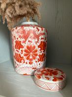 Chinese porseleinen vaas met deksel, Huis en Inrichting, Ophalen, Aardewerk of Porselein, Zo goed als nieuw, Minder dan 50 cm