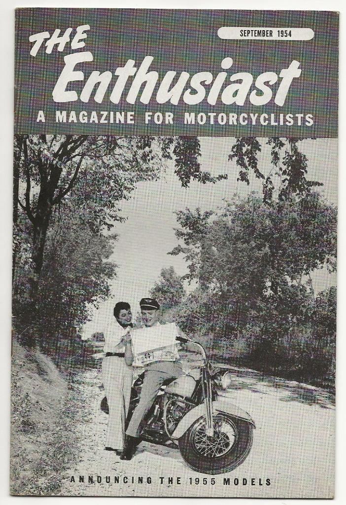 Harley Davidson enthusiast september 1954 (HD5409), Motoren, Handleidingen en Instructieboekjes, Harley-Davidson of Buell, Ophalen of Verzenden