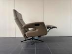 Bruine leren elektrische relax fauteuil / relax stoel, Huis en Inrichting, Fauteuils, Ophalen, Nvt, Nvt, Nvt
