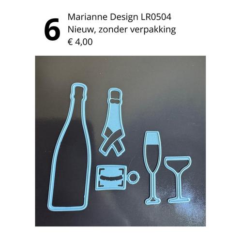 Marianne Design Snijmal Champagne LR0504, In Nieuwstaat!, Hobby en Vrije tijd, Kaarten | Zelf maken, Nieuw, Pons of Mal, Overige thema's