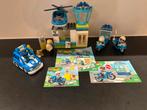 Duplo Politie Set met Helikopter en Motoren, Kinderen en Baby's, Speelgoed | Duplo en Lego, Ophalen of Verzenden, Zo goed als nieuw