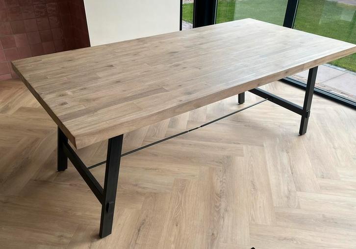 Mooie rechthoekige F. Brussel eettafel, Huis en Inrichting, Tafels | Eettafels, Zo goed als nieuw, 50 tot 100 cm, 200 cm of meer