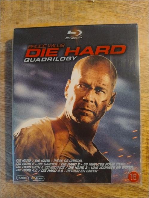Die hard quadrologie blu-ray, Cd's en Dvd's, Blu-ray, Zo goed als nieuw, Actie, Boxset, Ophalen of Verzenden