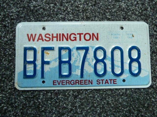 Kentekenplaat licenseplate Washington no. 4 USA, Verzamelen, Automerken, Motoren en Formule 1, Gebruikt, Auto's, Ophalen of Verzenden