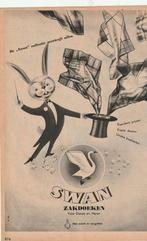 Retro reclame 1952 Swan zakdoeken Pasen paashaas, Verzenden, Overige typen