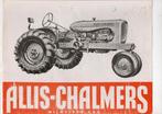 oude folder Allis Chalmers type WC tractor, Ophalen of Verzenden, Zo goed als nieuw