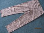 broek - panter-/luipaardprint - 38/40 - spandex - warmbeige, Kleding | Dames, Maat 38/40 (M), Bruin, Diane gilman, Ophalen of Verzenden