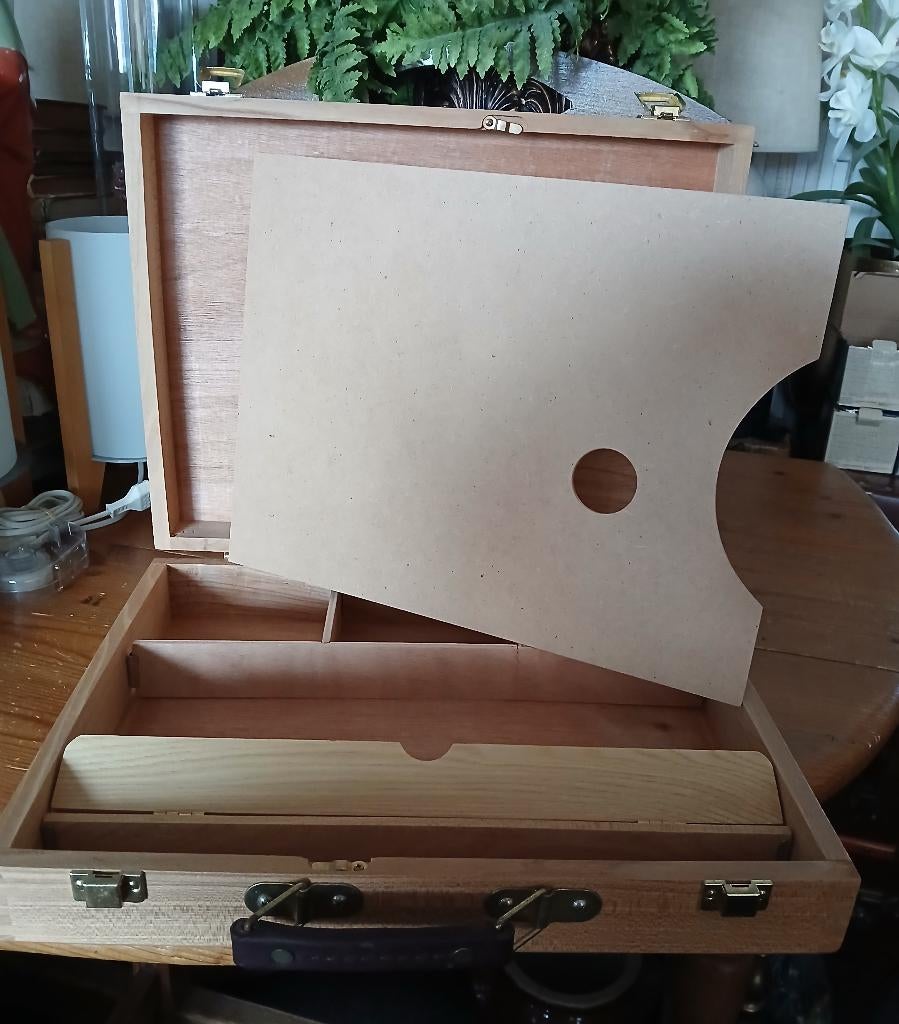 Schilderskist koffer met palet ongebruikt, Hobby en Vrije tijd, Schilderen, Ophalen of Verzenden, Nieuw, Overige typen