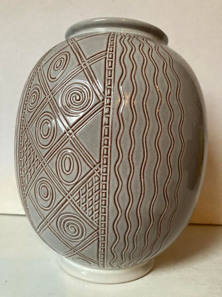 Grote Royal Sphinx Regout vaas - Wim Visser ontwerp, Ophalen of Verzenden