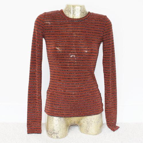 Costes Streepjes Trui 591 (XS) - 59 € 20,-, Kleding | Dames, Truien en Vesten, Zo goed als nieuw, Maat 34 (XS) of kleiner, Bruin