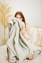 Merino wollen deken - grijs 160x200cm, Verzenden, Nieuw