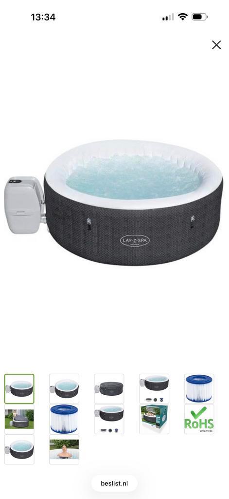 Lay-Z-Spa miami - Zo goed als nieuw!, Tuin en Terras, Bubbelbaden en Hottubs, Zo goed als nieuw, Opblaasbaar, Afdekzeil, Ophalen of Verzenden