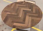 Tafelbladen nieuw visgraat wengé 120 cm en 130 cm diameter, Huis en Inrichting, Tafels | Eettafels, Ophalen of Verzenden, Nieuw