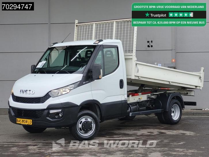 Iveco Daily 35C13 Kipper Dubbellucht 3,5t Trekhaak Airco Cru, Auto's, Bestelauto's, Bedrijf, Te koop, Airconditioning, Bochtverlichting
