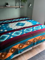 NIEUW! Alpaca wol sprei plaid deken kleed oranje blauw rood, Ophalen of Verzenden, Nieuw