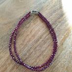 Granaten met slotje, Sieraden, Tassen en Uiterlijk, Antieke sieraden, Ophalen of Verzenden, Overige materialen, Ketting