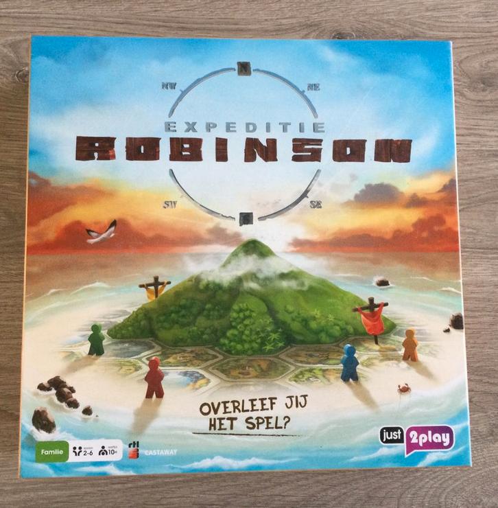 Expeditie Robbinson Spel, Hobby en Vrije tijd, Gezelschapsspellen | Bordspellen, Zo goed als nieuw, Een of twee spelers, Drie of vier spelers