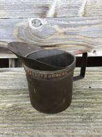 Fraaie erg oude INHOUDSMAAT met handvat.  1 liter. Ltr. H.G., Antiek en Kunst, Antiek | Gereedschap en Instrumenten, Ophalen of Verzenden