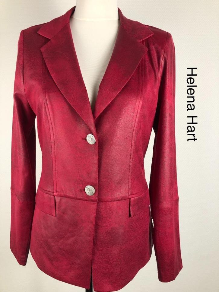 Helena Hart Blazer  (mt: 38) 14,3/7773, Kleding | Dames, Jasjes, Kostuums en Pakken, Zo goed als nieuw, Maat 38/40 (M), Rood, Ophalen of Verzenden