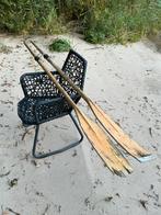 2 Doorleefde houten peddels (merk Elan) 2.40 lang, decoratie, Watersport en Boten, Ophalen, Gebruikt