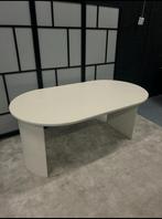 Eettafel ovaal Japandi wit hout 180cm, Info@savoireinteriors.com, Japandi, Savoire interiors, Zo goed als nieuw