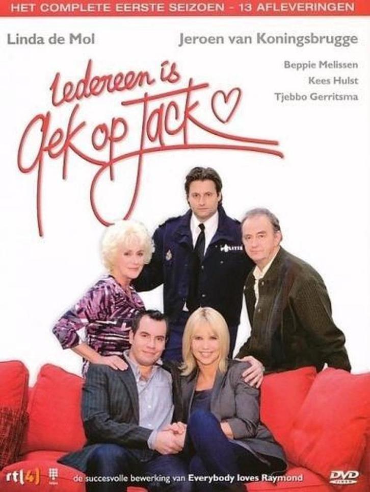 4X DVD IEDEREEN IS GEK OP JACK LINDA DE MOL J, KONINGSBRUGGE, Cd's en Dvd's, Dvd's | Tv en Series, Zo goed als nieuw, Komedie