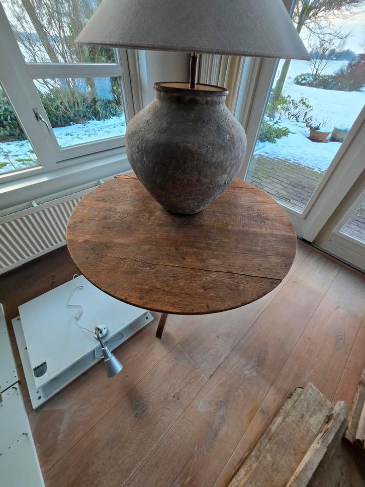 Antieke Bijzettafel - 108cm Doorsnede, 73cm Hoog, Huis en Inrichting, Tafels | Bijzettafels, Ophalen