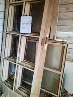 houten buitendeuren voor veranda, Doe-het-zelf en Verbouw, Deuren en Horren, 215 cm of meer, 80 tot 100 cm, Gebruikt, Glas