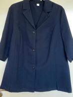 Donkerblauwe polyester blouse maat 52, met halve mouwen, kno, Blauw, Blouse of Tuniek, Nieuw, Ophalen of Verzenden