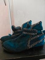 Mooie blauwe italiaanse suède laarsjes Zerba maat 40, Kleding | Dames, Ophalen of Verzenden, Zo goed als nieuw, Blauw