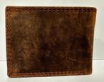 Karper portemonnee van echt leer bruin wallet portefeuile, Nieuw, Overige merken, Ophalen of Verzenden, Bruin