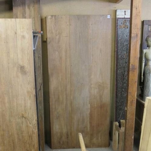 Tafel TQ37 gerecycled oud teak hout 220x100 sale 50% korting, Antiek en Kunst, Antiek | Meubels | Tafels, Ophalen of Verzenden