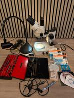 Optika witte microscoop – complete studie- en digitale set, Ophalen of Verzenden