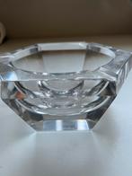 Zware Kristallen Asbak - Kantig Design, Ophalen of Verzenden