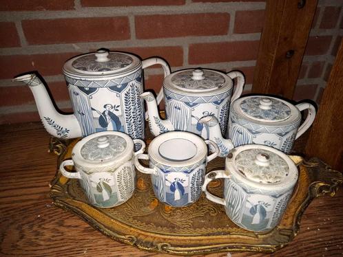 Emaille Servies Lange Lijs, Antiek en Kunst, Antiek | Emaille, Ophalen of Verzenden