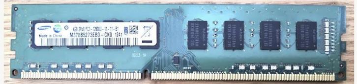 Samsung M378B5273EB0-CK0 PC Ram 8GB 2Rx8 PC3-12800U, Computers en Software, RAM geheugen, Zo goed als nieuw, Console, 8 GB, DDR3