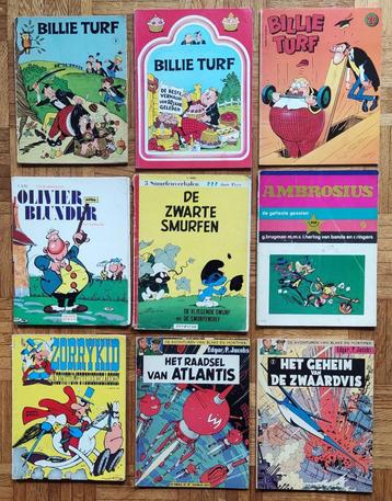 9x vintage stripboeken o.a. van PEP en Kuifje beschikbaar voor biedingen