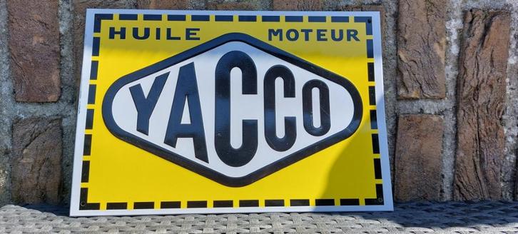 Reclamebord Yacco huile, Verzamelen, Automerken, Motoren en Formule 1, Nieuw, Auto's, Ophalen of Verzenden