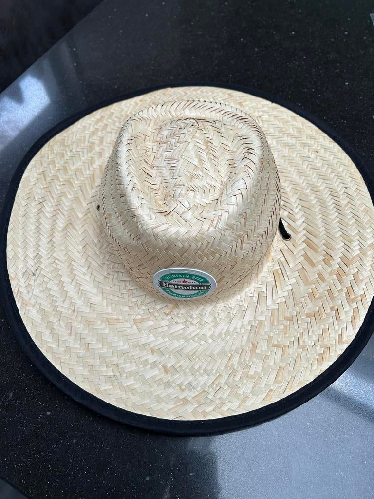 Heineken Rieten Hoed - Nieuw!, Kleding | Heren, Hoeden en Petten, Ophalen of Verzenden, Nieuw, One size fits all, Hoed