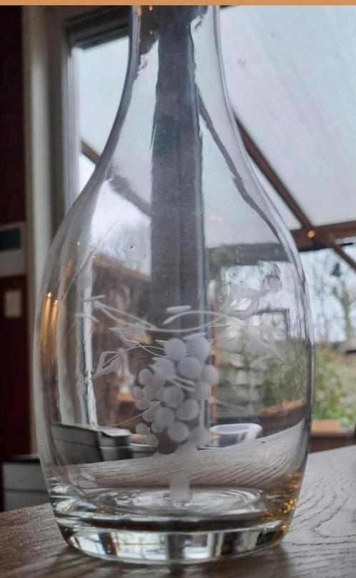 Glas servies Gegraveerde glazen van kristal Antiek, Antiek en Kunst, Antiek | Glas en Kristal, Ophalen