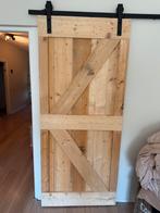 Schuifdeur loft deur 90x200 incl rail, Doe-het-zelf en Verbouw, Ophalen, 80 tot 100 cm, Binnendeur, Zo goed als nieuw