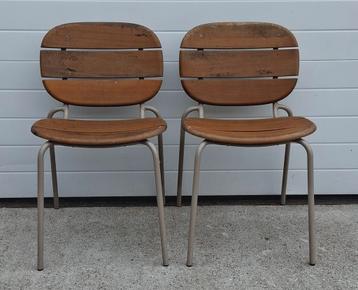11 x Scab Sisi Mahonie houten stoelen terrasstoelen tuin  beschikbaar voor biedingen