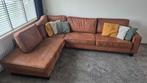 Hoekbank Butterfly - Microleer Cognac kleur, Huis en Inrichting, Banken | Bankstellen, Ophalen, Gebruikt, 100 tot 125 cm, Hoekbank