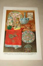 Antieke kleurenlithografie - Chinese kunst - Circa 1900 !!, Ophalen of Verzenden