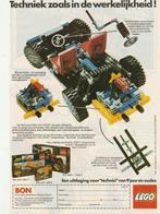 retro reclame 1980 Lego speelgoed Technic de boxer-motor, Verzamelen, Retro, Verzenden, Overige typen